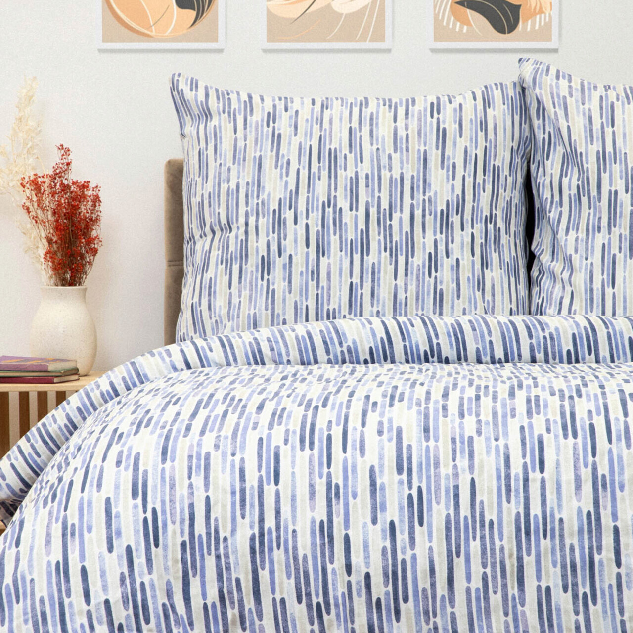 Lenjerie de pat King Size, B2 Janis Essentials, Homla, 3 piese, 200x220 cm, bumbac, multicolor - imagine 3